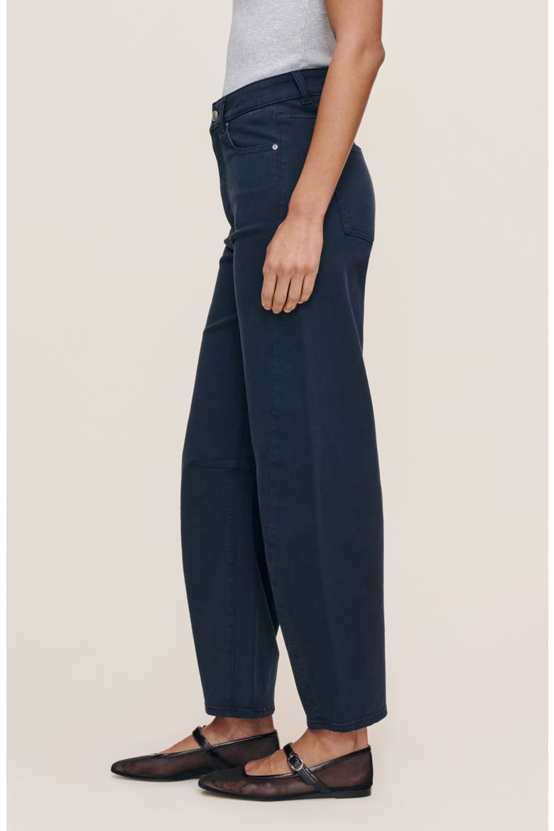 Miro High Waist Ankle Barrel Twill Pants, Alternate, color, WATERMILL