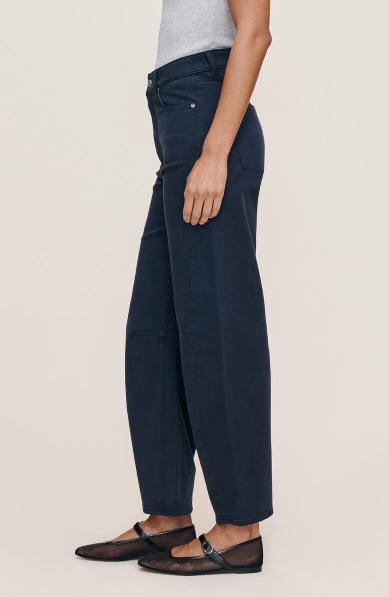 DL1961 Miro High Waist Ankle Barrel Twill Pants, Alternate, color, Watermill