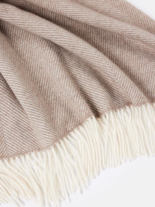 Gobi Mongolian Cashmere Organic Cashmere Colour Super Soft Throw In Brown