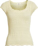 BP. Cotton Pointelle T-Shirt