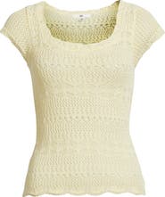 BP. Cotton Pointelle T-Shirt