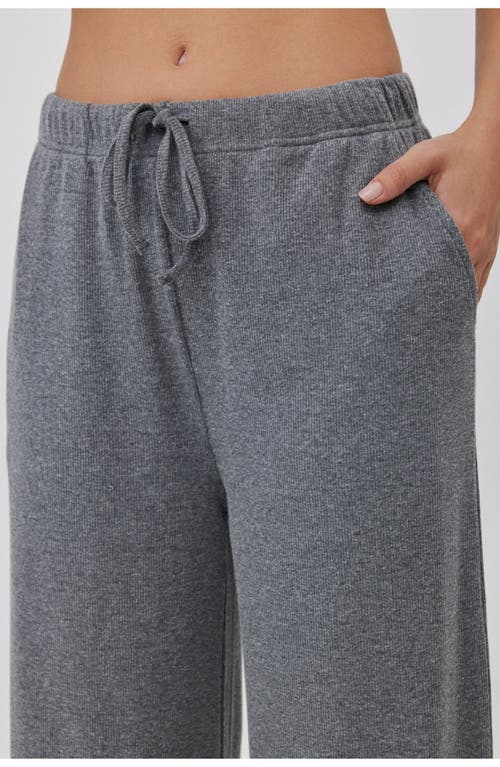 Gottex Beach Life Sandy Days Loungewear Wide Leg Bottoms In Gray