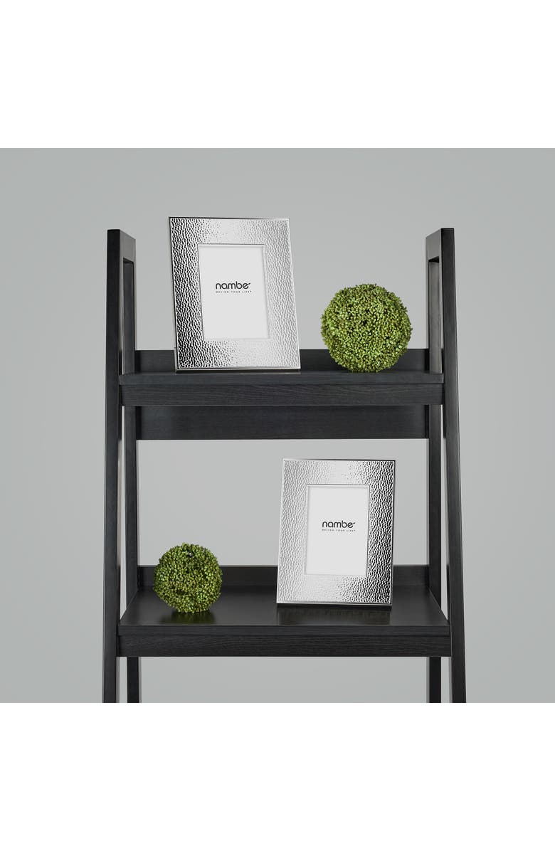 Nambé Hammered 4 x 6-Inch Picture Frame, Alternate, color, Silver