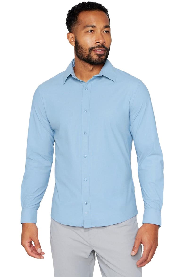 Men's The Don Long Sleeve Button Up (slim Fit), Alternate, color, Newport Blue