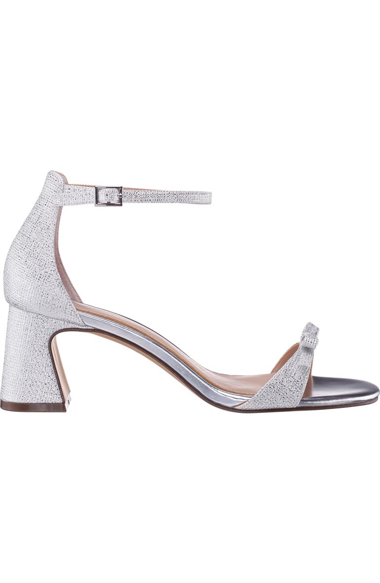 Nina Bia Ankle Strap Sandal, Alternate, color, Silver