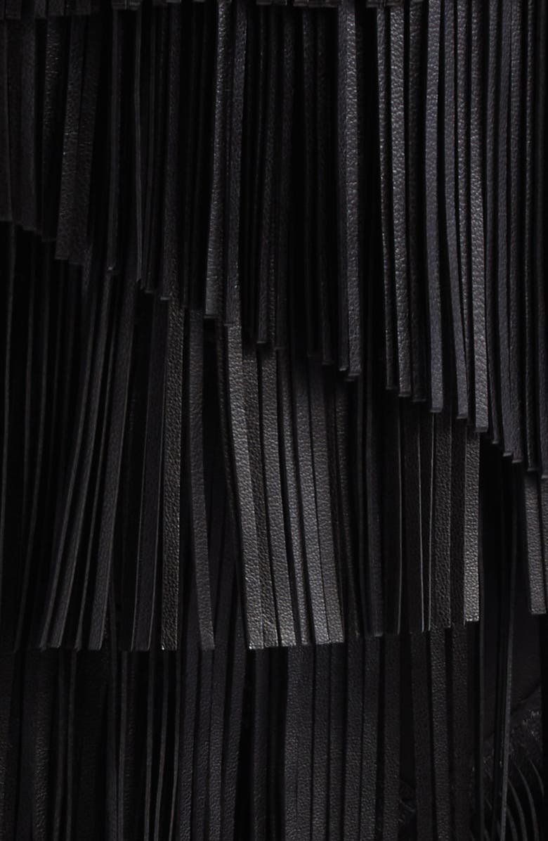 Ulla Johnson Therese Leather Fringe Maxi Skirt, Alternate, color, 