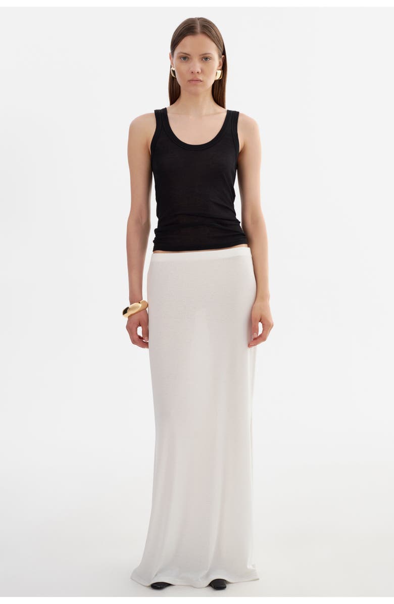 LAMARQUE Jazmin | Knit Maxi Skirt, Main, color, Whisper White