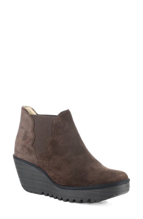 Yure Wedge Chelsea Leather Bootie