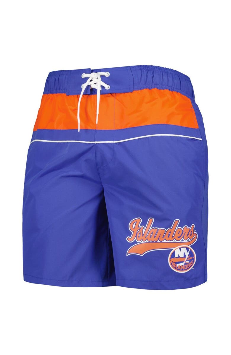 STARTER Men's Starter Royal New York Islanders Freestyle Volley Swim Shorts, Alternate, color, Royal