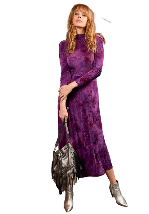 Mockneck Burnout Midi Dress (Plus)