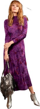 Joe Browns Mockneck Burnout Midi Dress