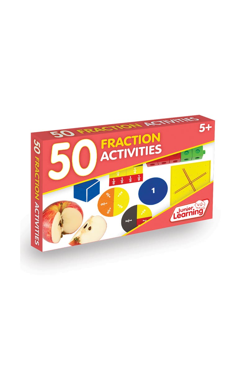 Junior Learning JL331 50 Fraction Activities, Multi, Main, color, Multicolored