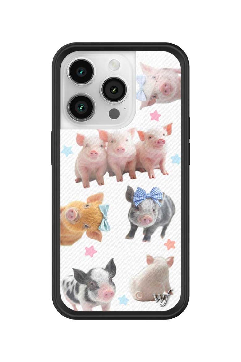 Little Piggies iPhone Case, Alternate, color, White
