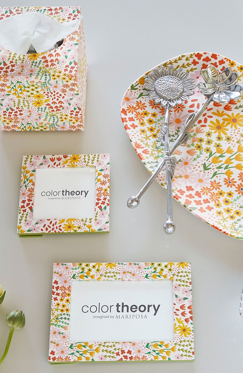 Mariposa Botanical & Meadow 4 x 6-Inch Picture Frame, Alternate, color, Pink Meadow