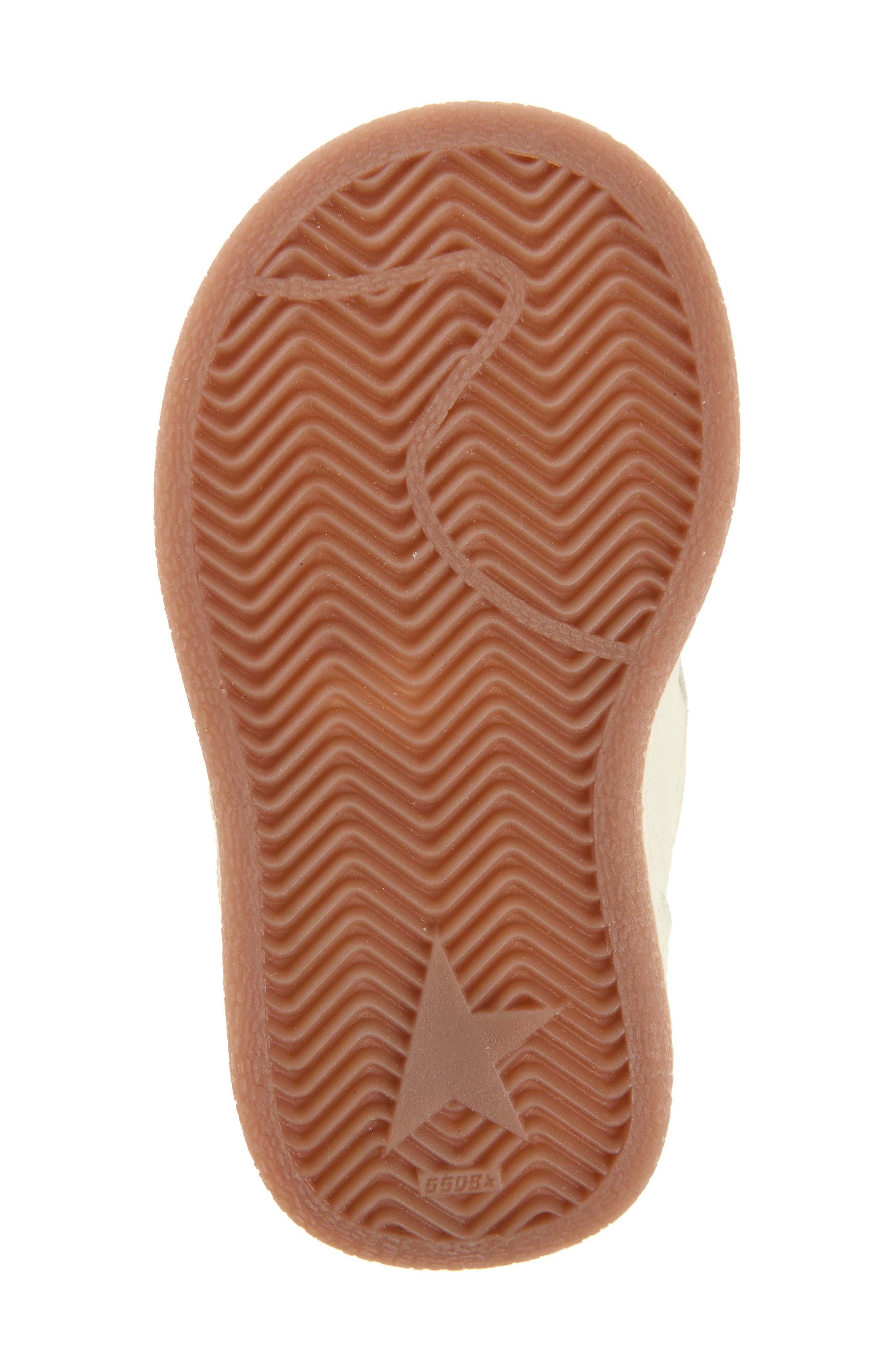 Golden Goose Kids' June Basket Mid Top Sneaker, Alternate, color, White/ Platinum