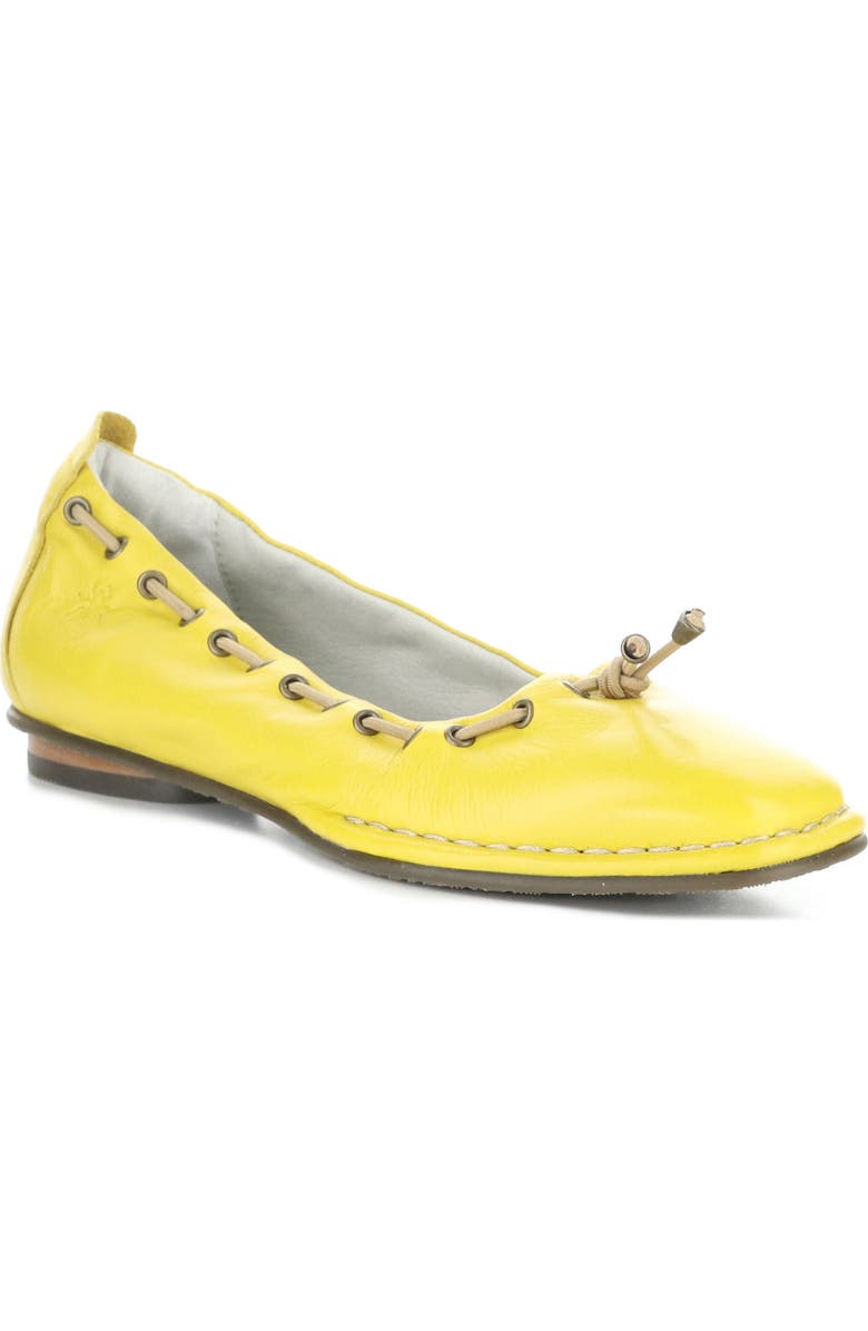 Fly London Bapi Ballet Flat, Main, color, 005 Yellow Velvet