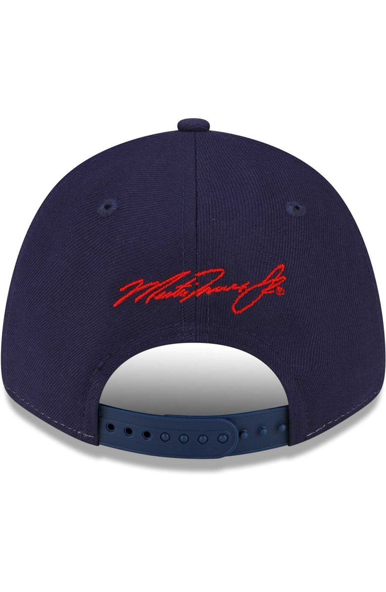 New Era Men's New Era White/Blue Martin Truex Jr 9FORTY Americana Snapback Adjustable Hat, Alternate, color, White