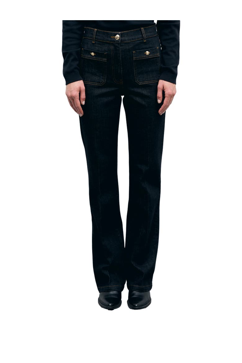 Ivana High Rise Flared Jeans, Main, color, Black