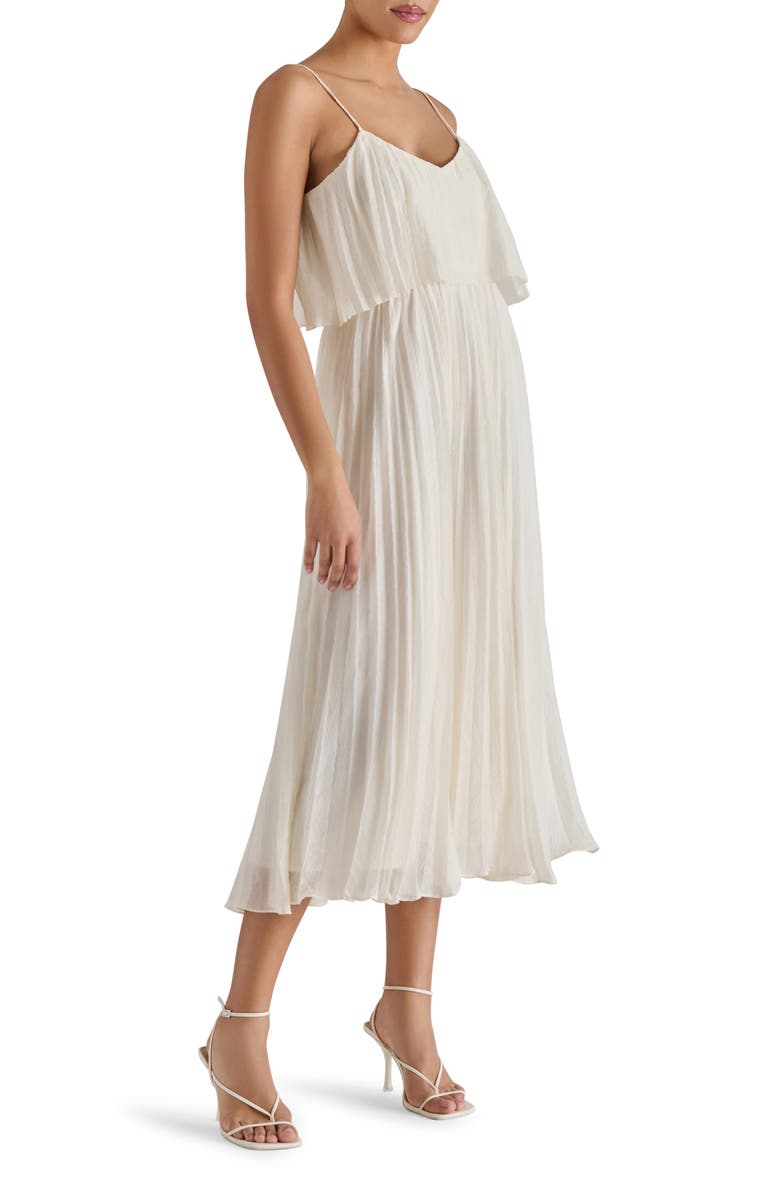 Steve Madden Sakura Pleated Dress, Alternate, color, Marshmallow