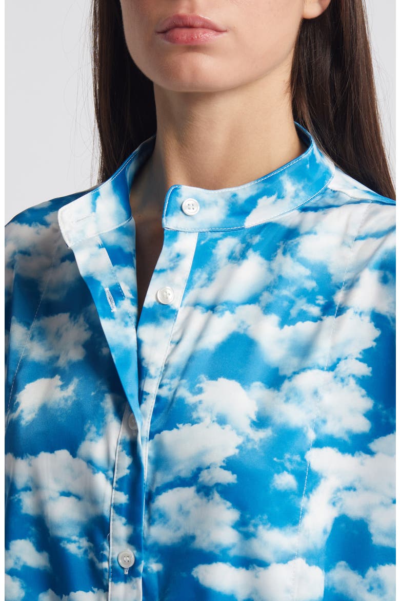 Secret Sky Society Oversize Satin Button-Up Shirt & Pants Set, Alternate, color, SECRET SKY SOCIETY