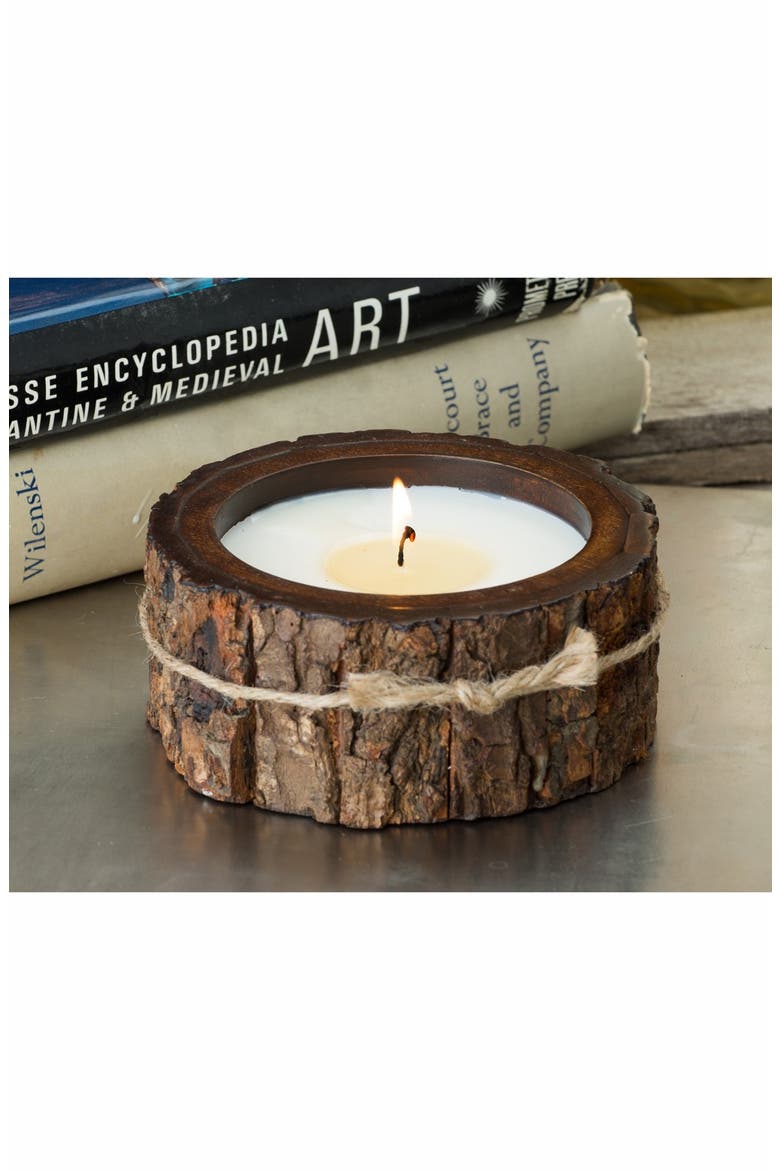 Tree Bark Candle, Alternate, color, EVERGREEN