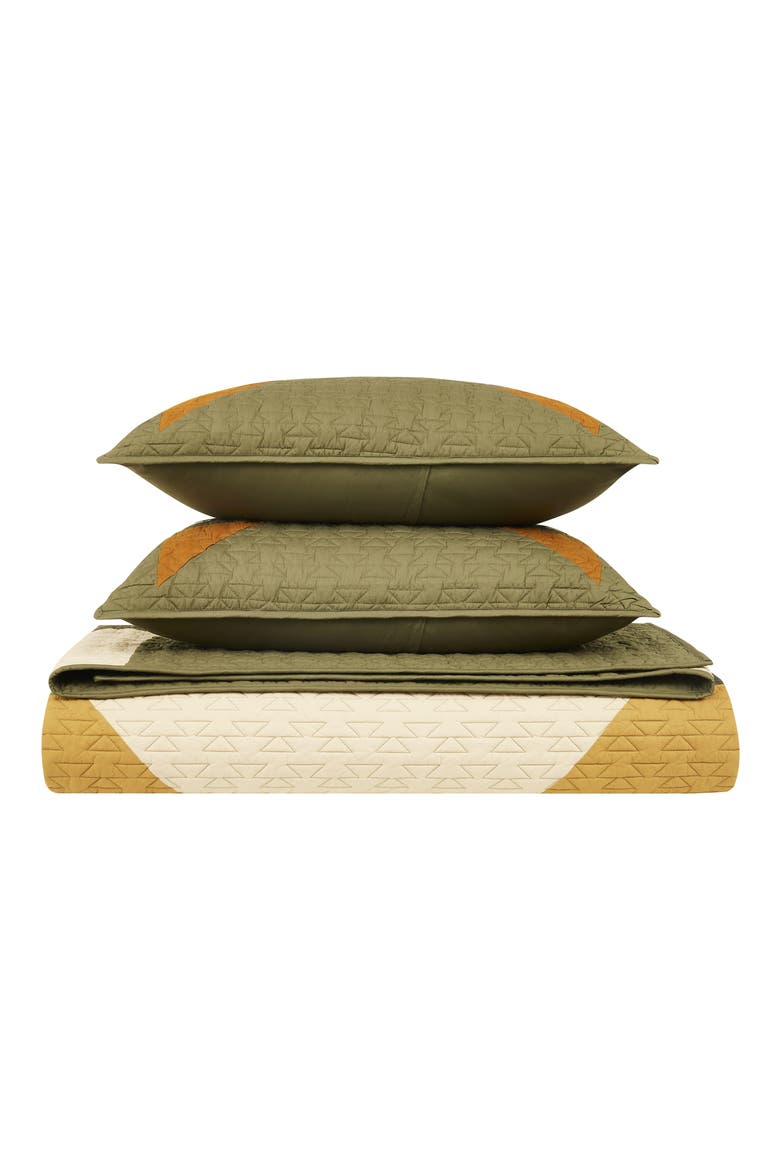 Tumalo Cotton Quilt, Alternate, color, GREEN