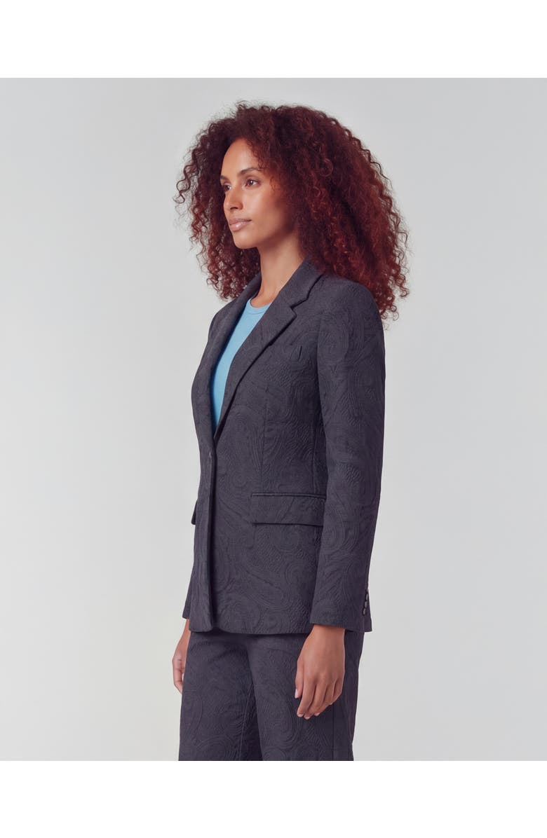 Lords of Harlech Crochet Paisley Womens Tailored Blazer, Alternate, color, Crochet Paisley Caviar