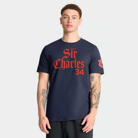 Men's Nike Charles Barkley Navy Auburn Tigers Sir Charles Name & Number T-Shirt