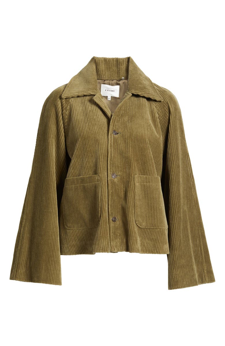 FRAME The Corduroy Swing Jacket, Alternate, color, Artichoke