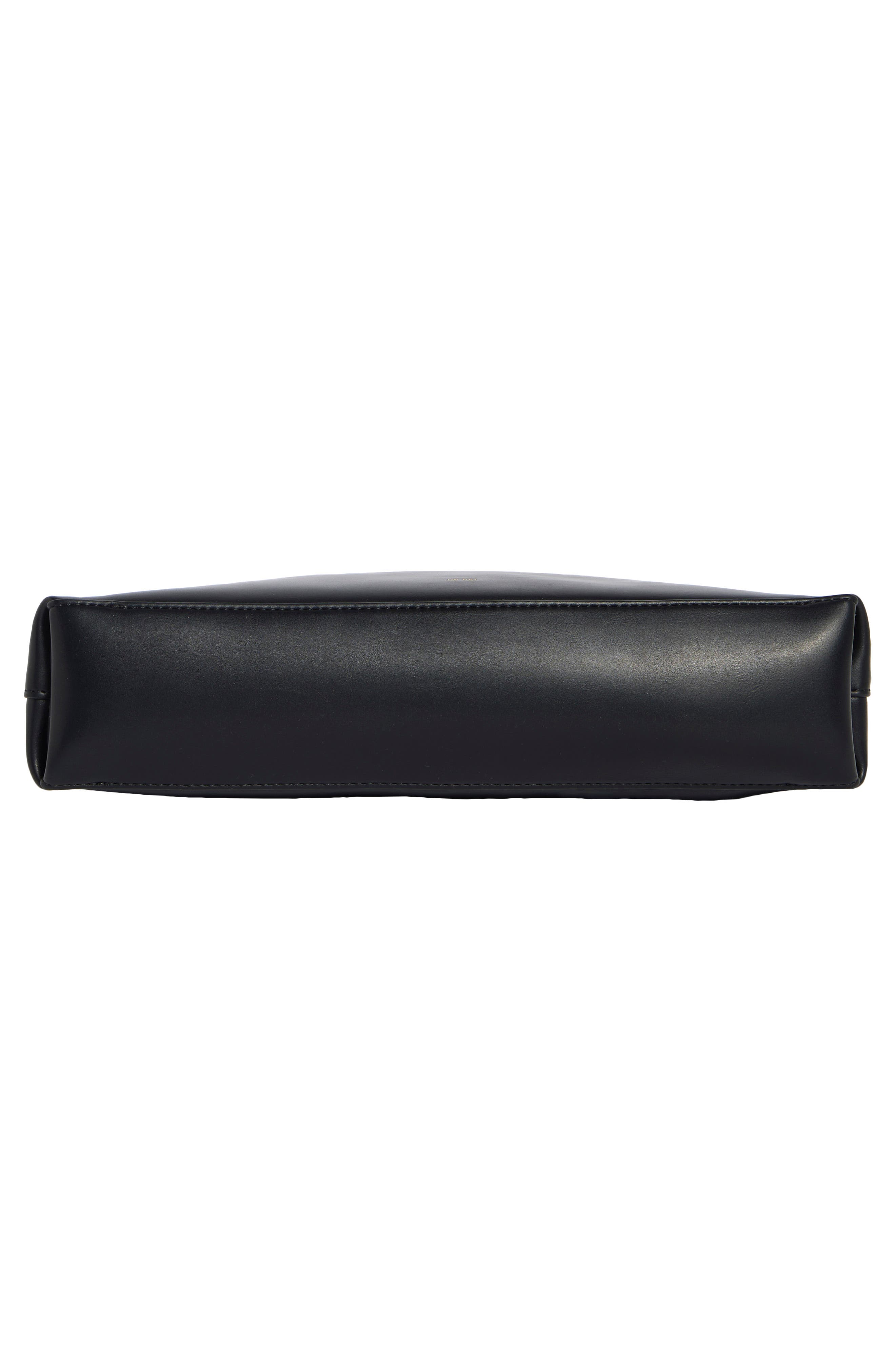 Lyra Faux Leather Shoulder Bag, Alternate, color, BLACK