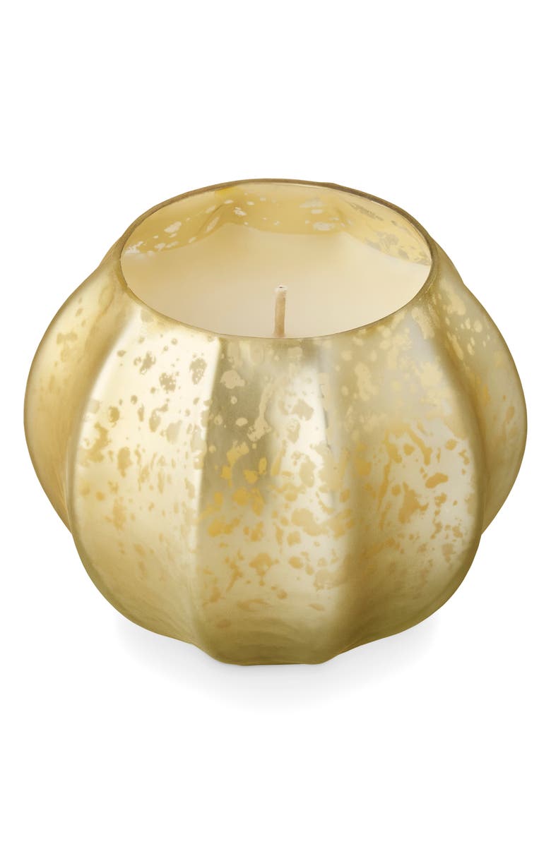 ILLUME<sup>®</sup> Leaves & Acorns Mercury Glass Pumpkin Candle, Main, color, Green