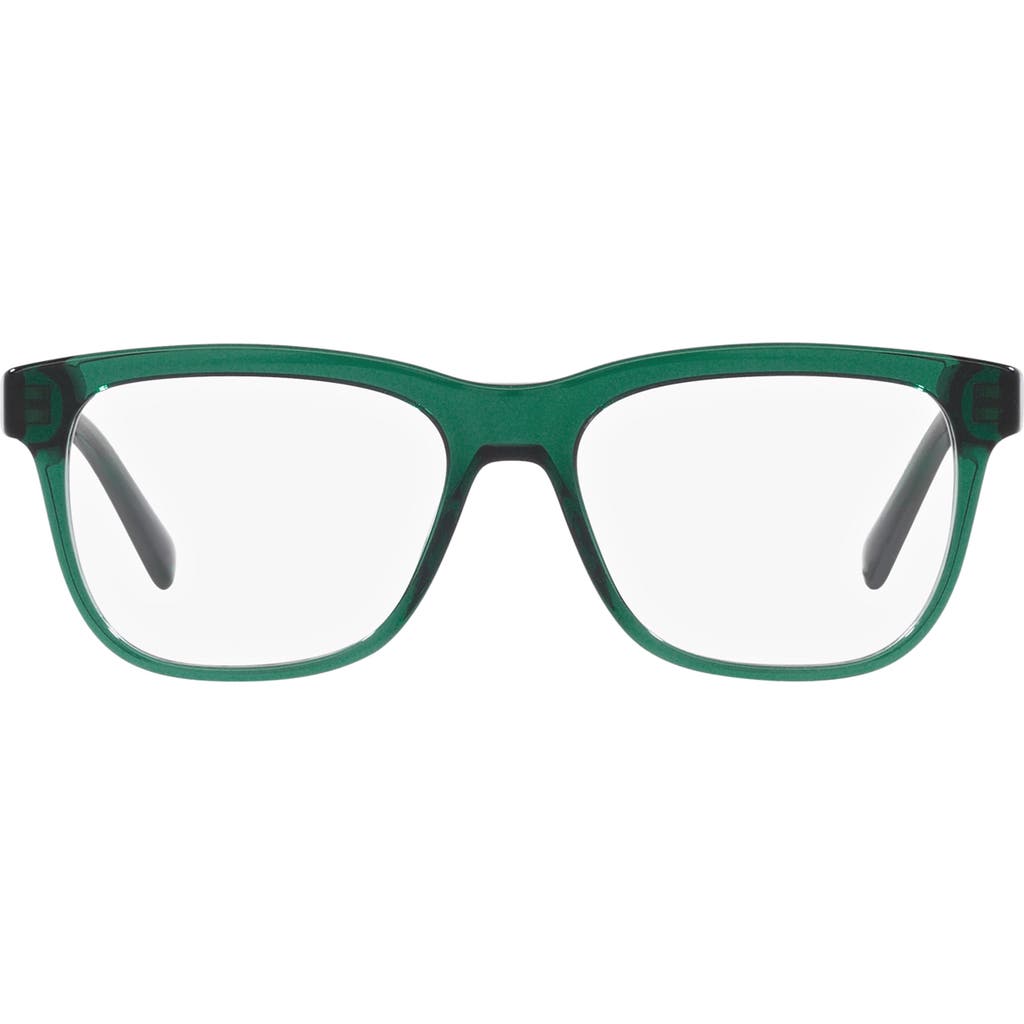 Dolce&Gabbana 49mm Rectangular Glasses in Transparent Green  product