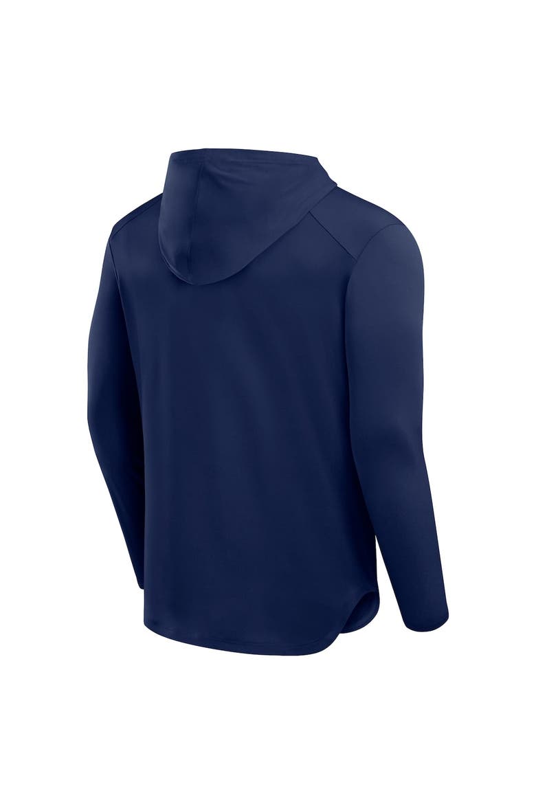 Men's Fanatics Navy New York Yankees Front Office Power Mono Long Sleeve Hoodie T-Shirt, Alternate, color, Navy