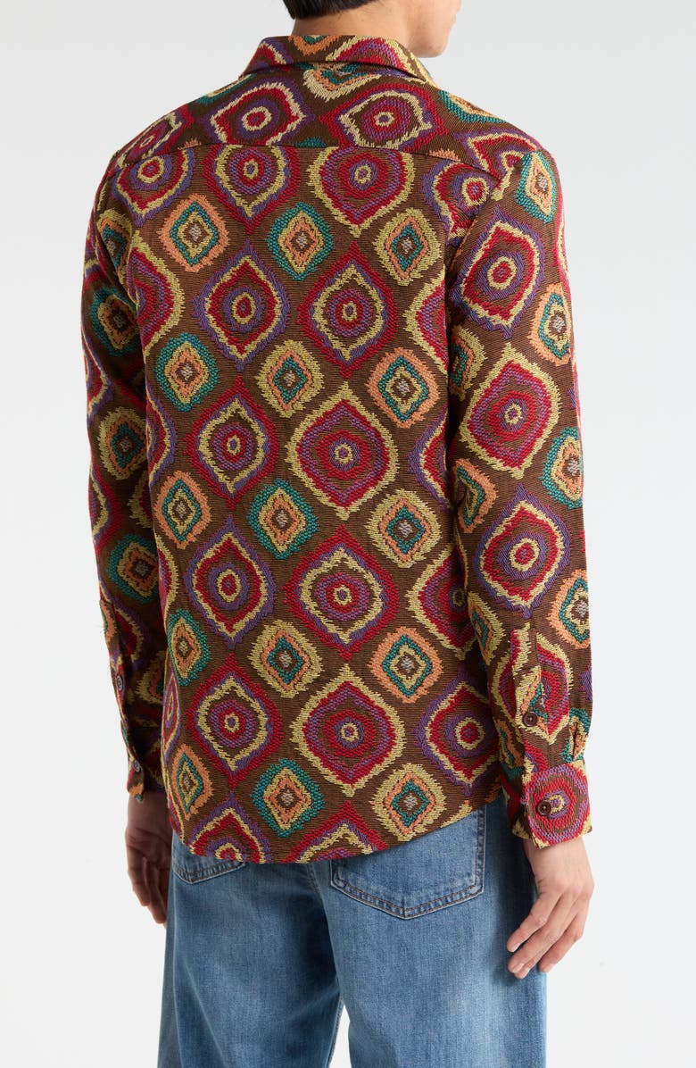 T.R. PREMIUM Tapestry Shirt Jacket, Alternate, color, Red