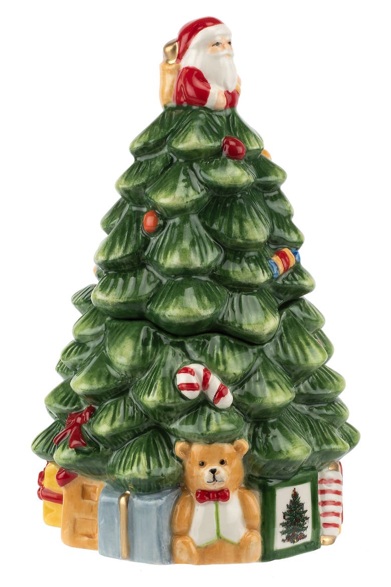 Christmas Tree Sugar & Creamer Set, Alternate, color, GREEN