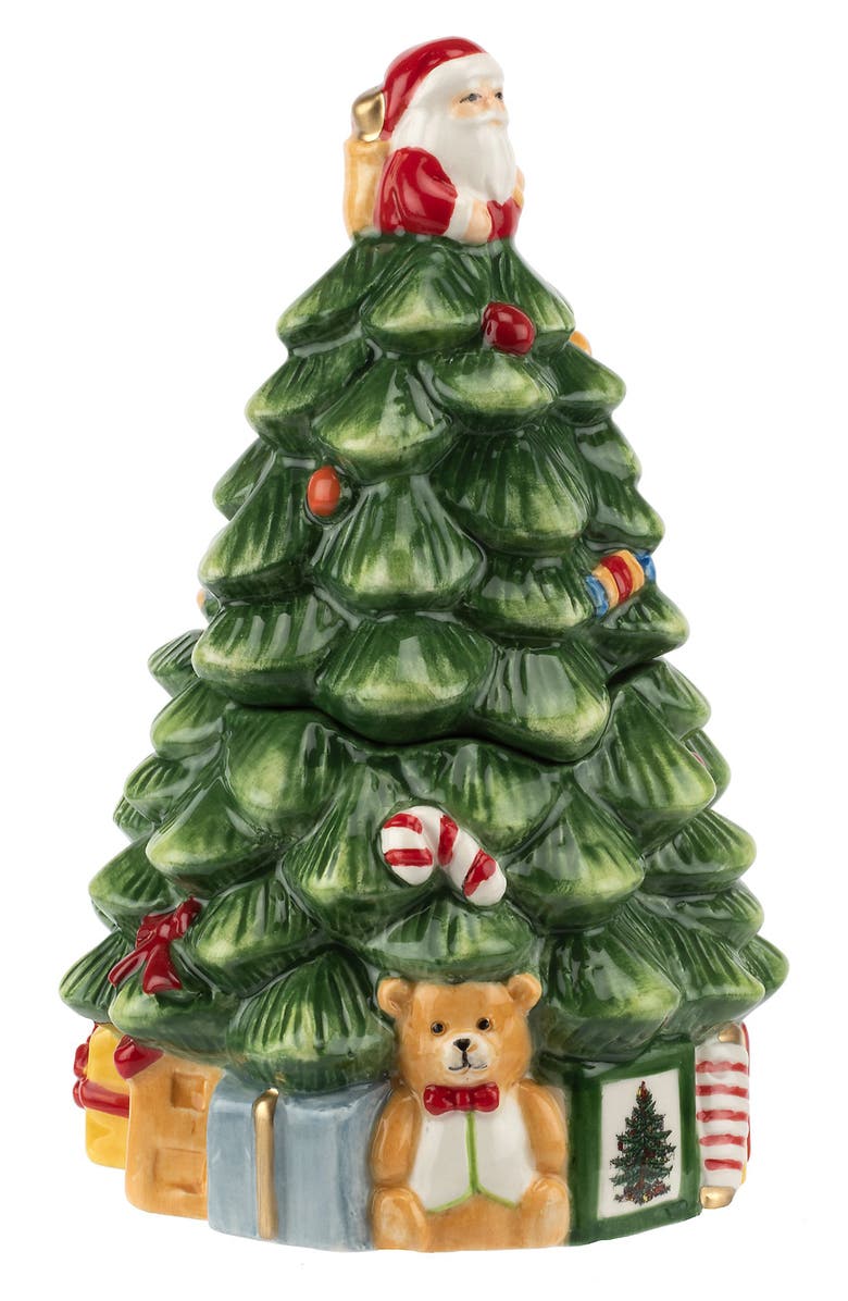 Spode Christmas Tree Sugar & Creamer Set, Alternate, color, Green