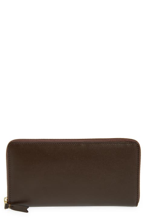 Classic Leather Zip Around Wallet