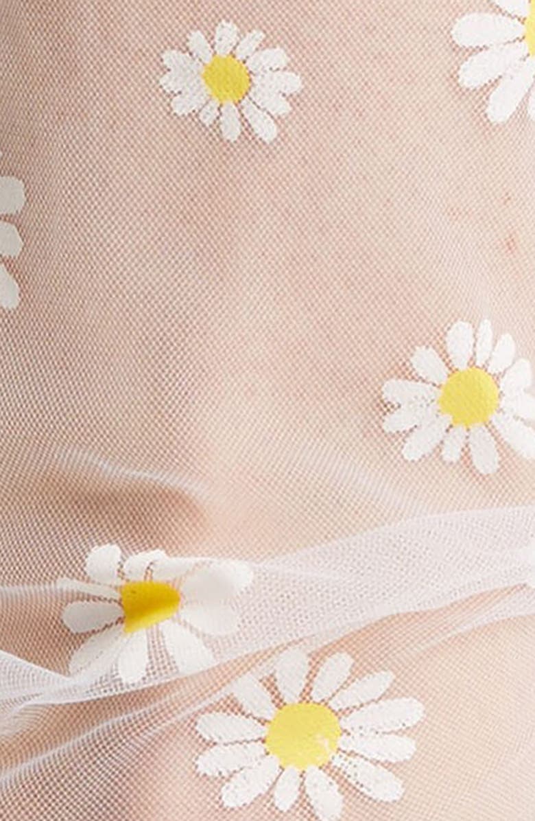 HIGH HEEL JUNGLE Daisy Tulle Socks, Alternate, color, White