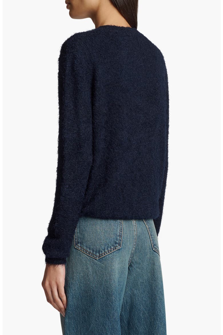 Irla Silk & Cashmere Sweater, Alternate, color, NAVY