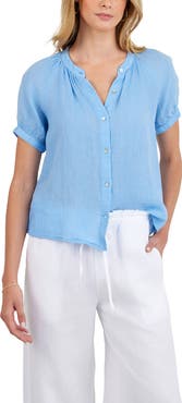 Bella Dahl Short Sleeve Linen Shirt