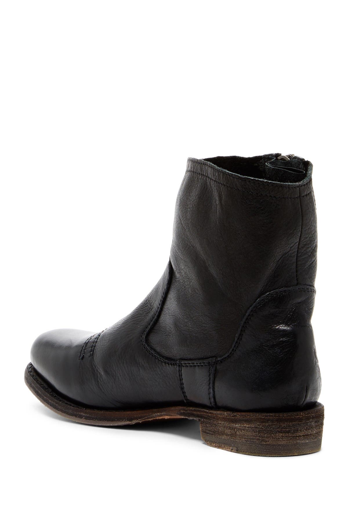 Blackstone Side Zip Leather Boot, Alternate, color, 