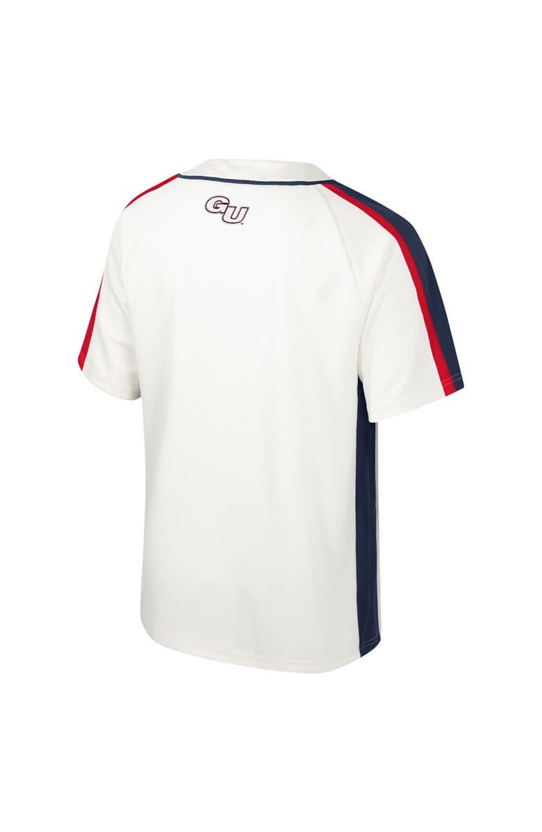 COLOSSEUM Men's Colosseum Cream Gonzaga Bulldogs Ruth Button-Up Baseball Jersey, Alternate, color,