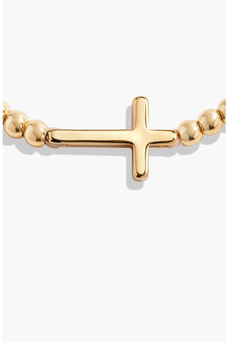 A Little 'Faith' Bracelet in Gold-Tone Plating, Alternate, color, Metallic Gold