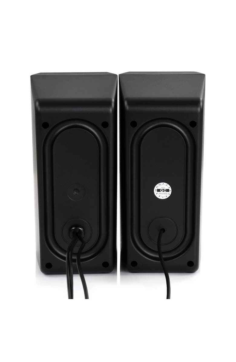 Befree Sound Computer Gaming Speakers with Color LED RGB Lights, Alternate, color, Black