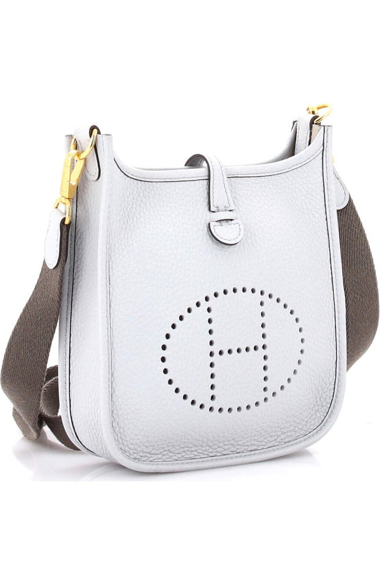 Pre-Owned Hermes Evelyne Bag Gen III Clemence TPM, Alternate, color, Bleu Pale