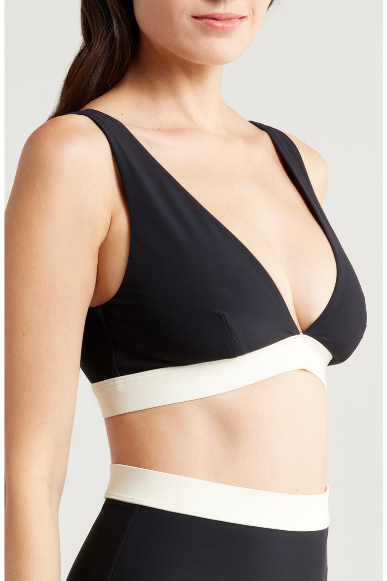 Lya Colorblock Bikini Top, Alternate, color, BLACK CONTRAST