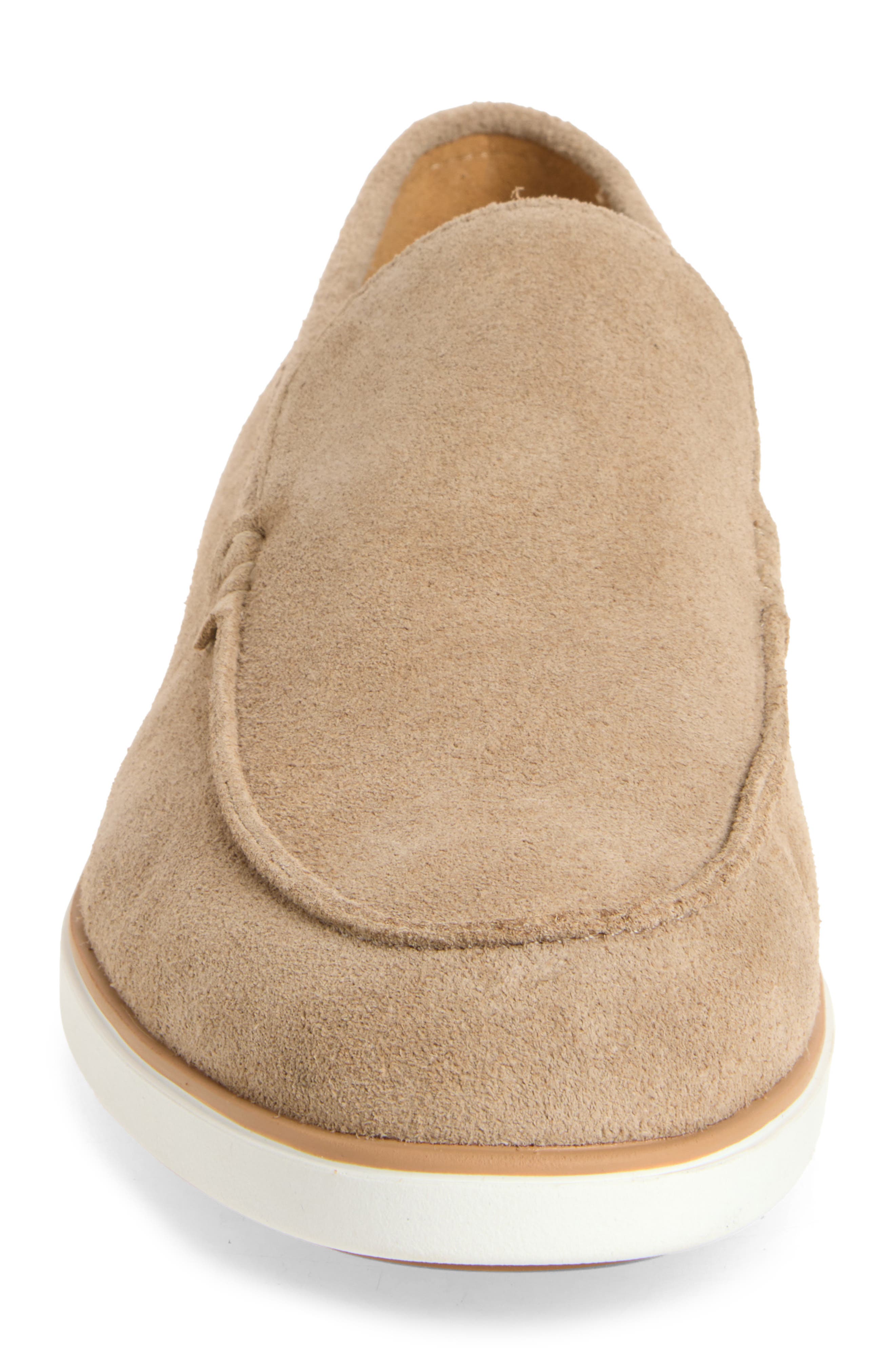 VITTORIO RUSSO Alto Loafer, Alternate, color, Silk Suede Cocoa