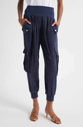 Harmony Washed Satin Twill Cargo Parachute Pants