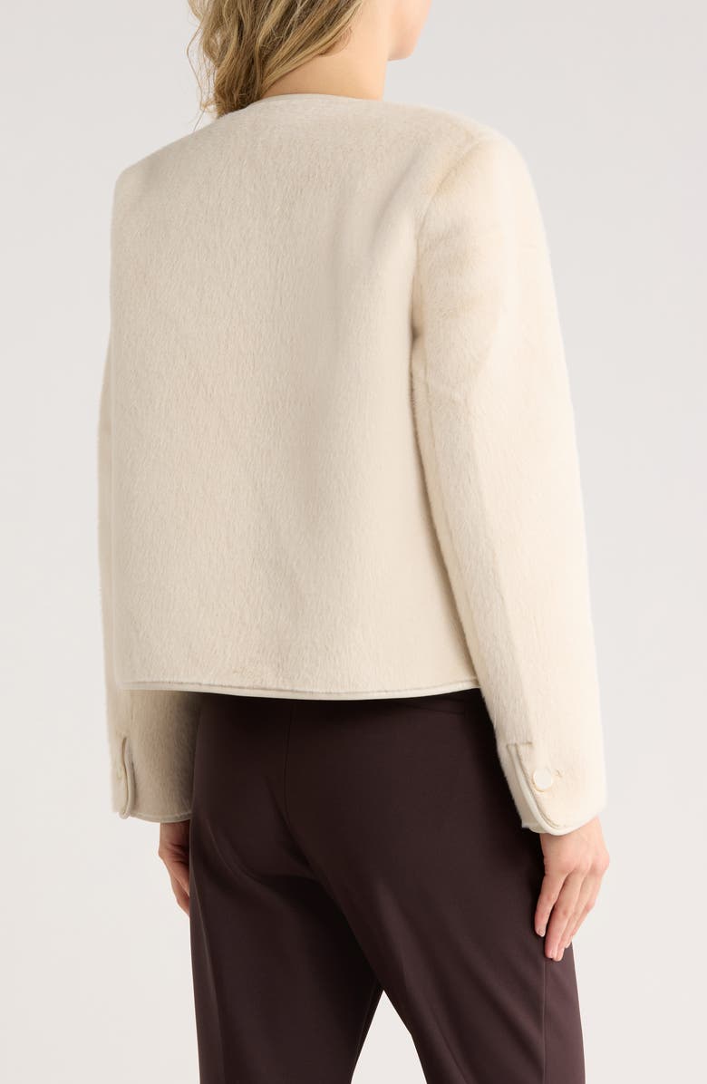 JASON WU Faux Fur Jacket, Alternate, color, Light Beige