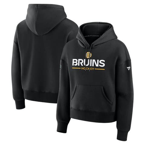 Women
s Fanatics Black Boston Bruins Authentic Pro Primary Pullover Hoodie